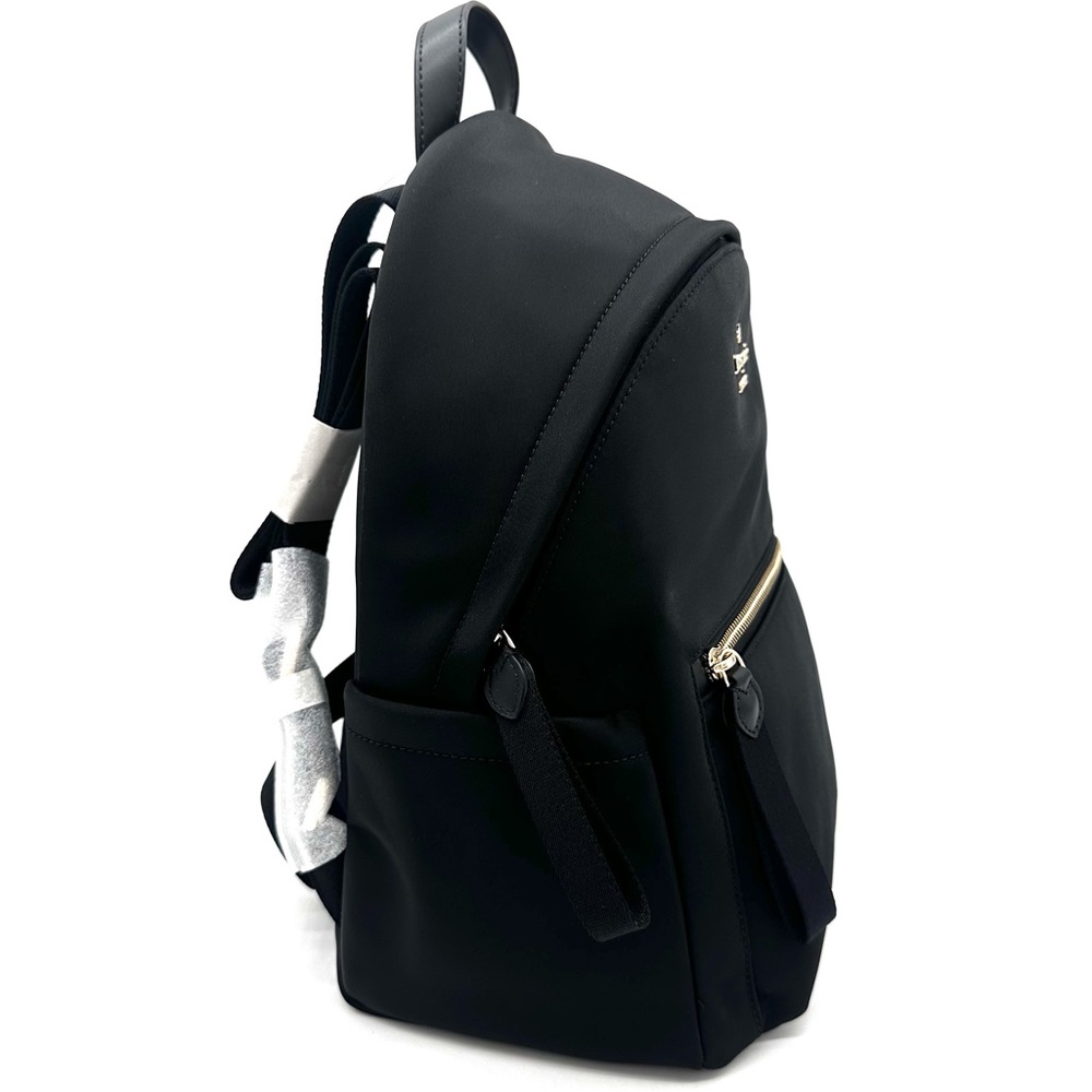 Kate Spade Chelsea Nylon Medium Backpack Black/Gold (NWT) - Picture 4 of 14